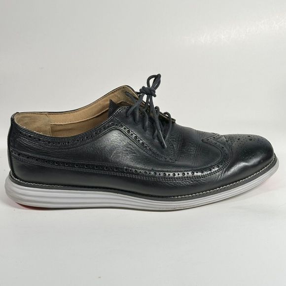 Cole Haan Grand OS Wingtip Oxford Shoes Men’s Size 10.5 M Black C21198 main image 10